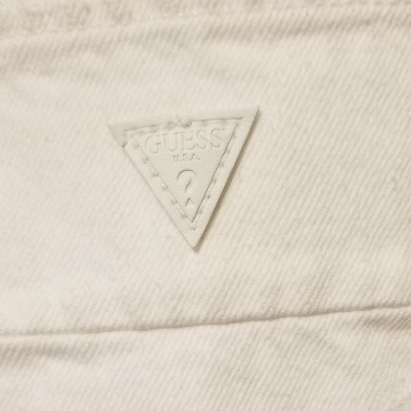 Guess Boy Fit Jeans Women's Color White Size 28 - Picture 10 of 10